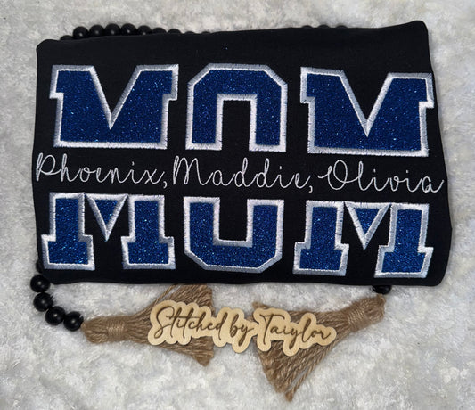 MOM Split Monogram with Names