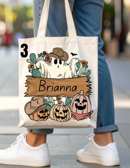 Halloween Trick-Or-Treat Bag - 46 designs (white)
