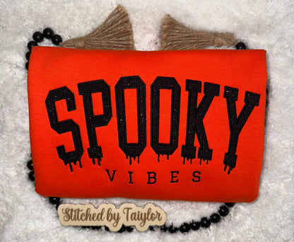 SPOOKY VIBES Glitter - Embroidered