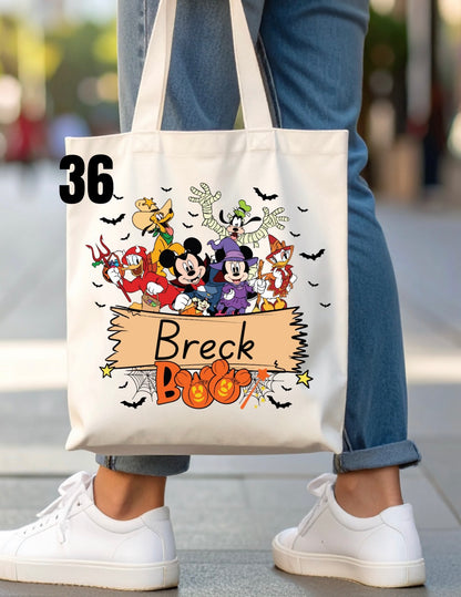 Halloween Trick-Or-Treat Bag - 46 designs (white)