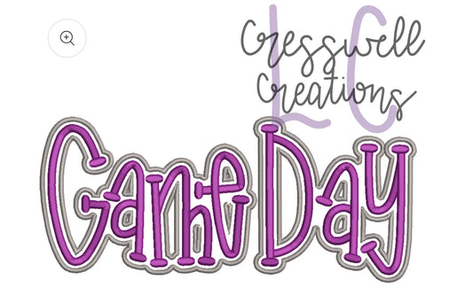 GAME DAY PUFF - Embroidered