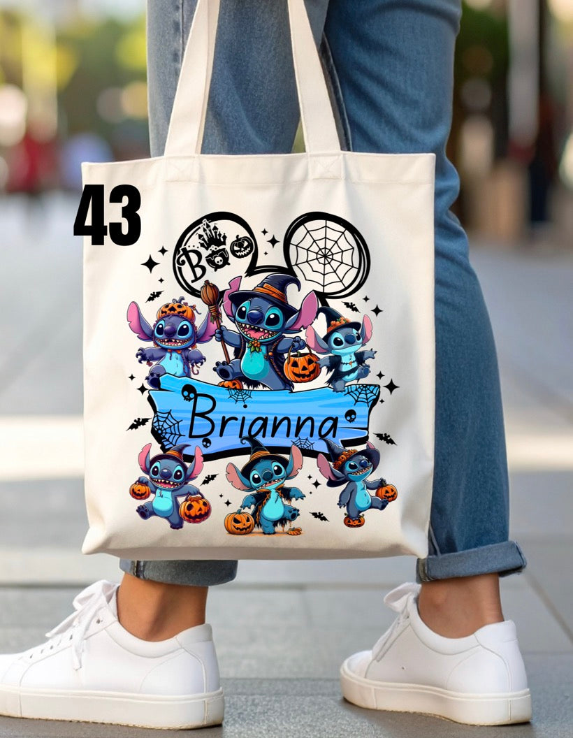 Halloween Trick-Or-Treat Bag - 46 designs (white)