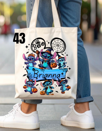Halloween Trick-Or-Treat Bag - 46 designs (white)