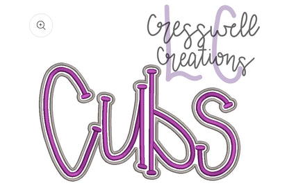 CUBS PUFF - Embroidered