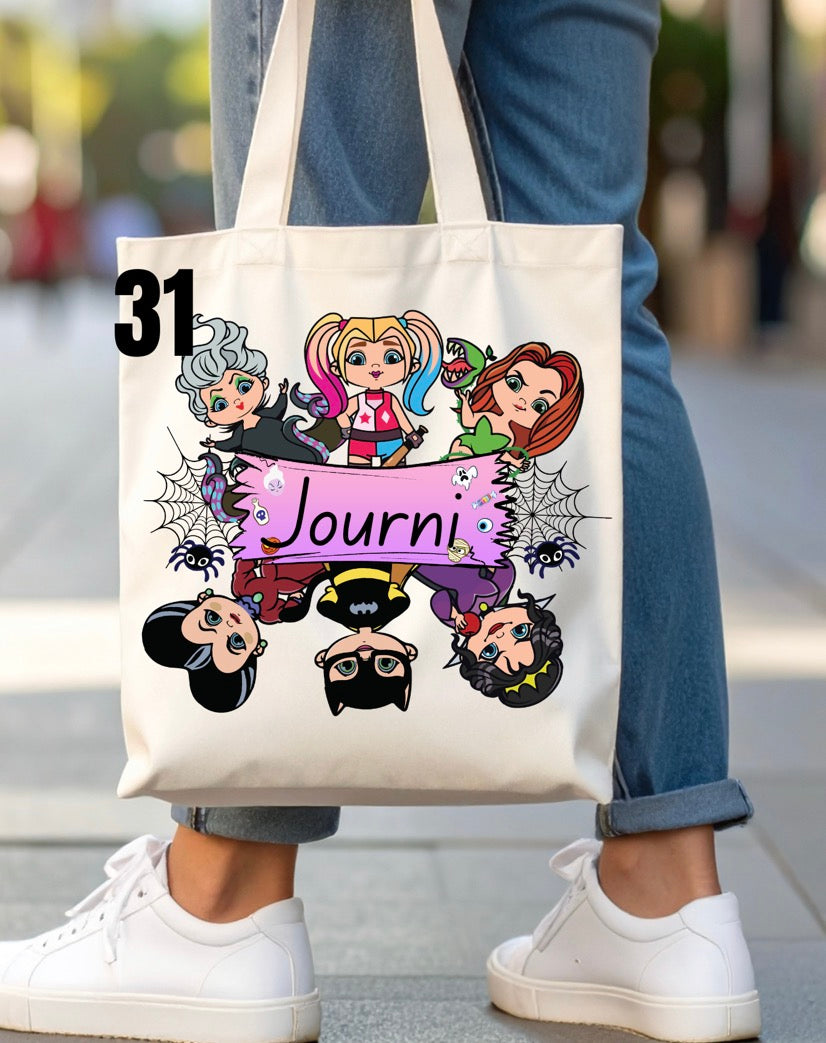 Halloween Trick-Or-Treat Bag - 46 designs (white)