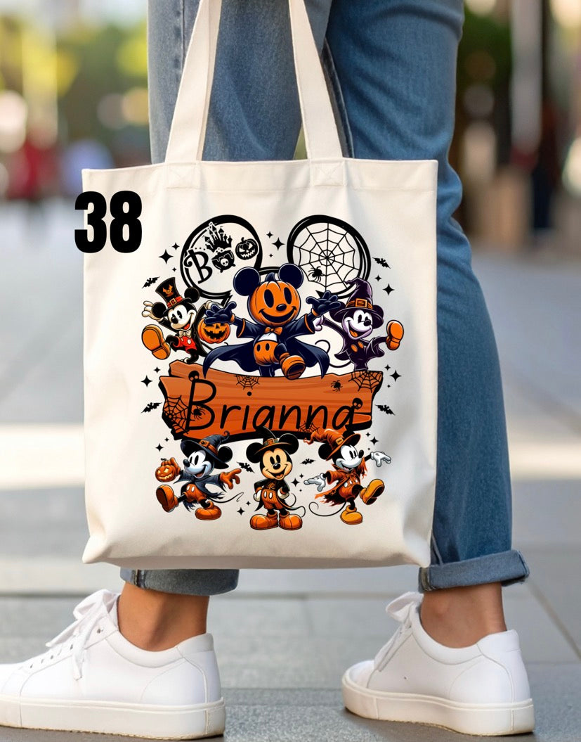 Halloween Trick-Or-Treat Bag - 46 designs (white)
