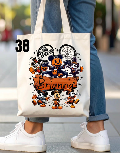 Halloween Trick-Or-Treat Bag - 46 designs (white)