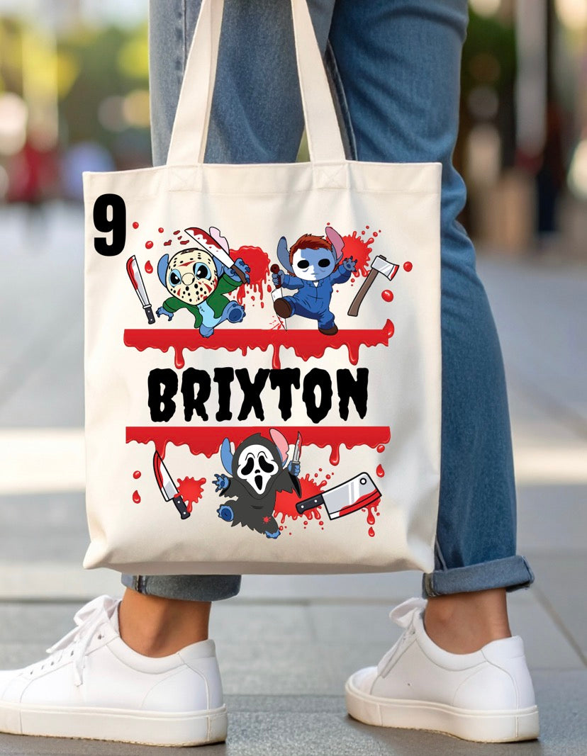 Halloween Trick-Or-Treat Bag - 46 designs (white)