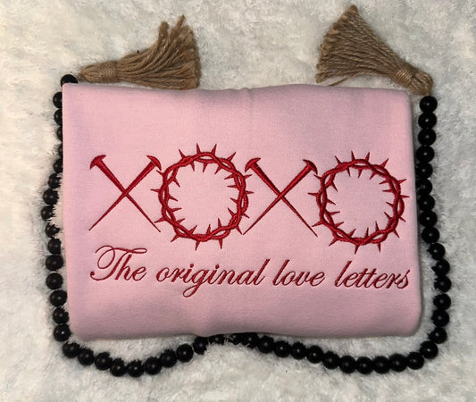 XOXO the original love letters - Valentines EMBROIDERED