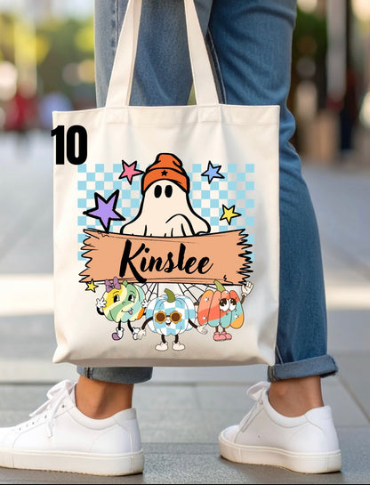 Halloween Trick-Or-Treat Bag - 46 designs (white)