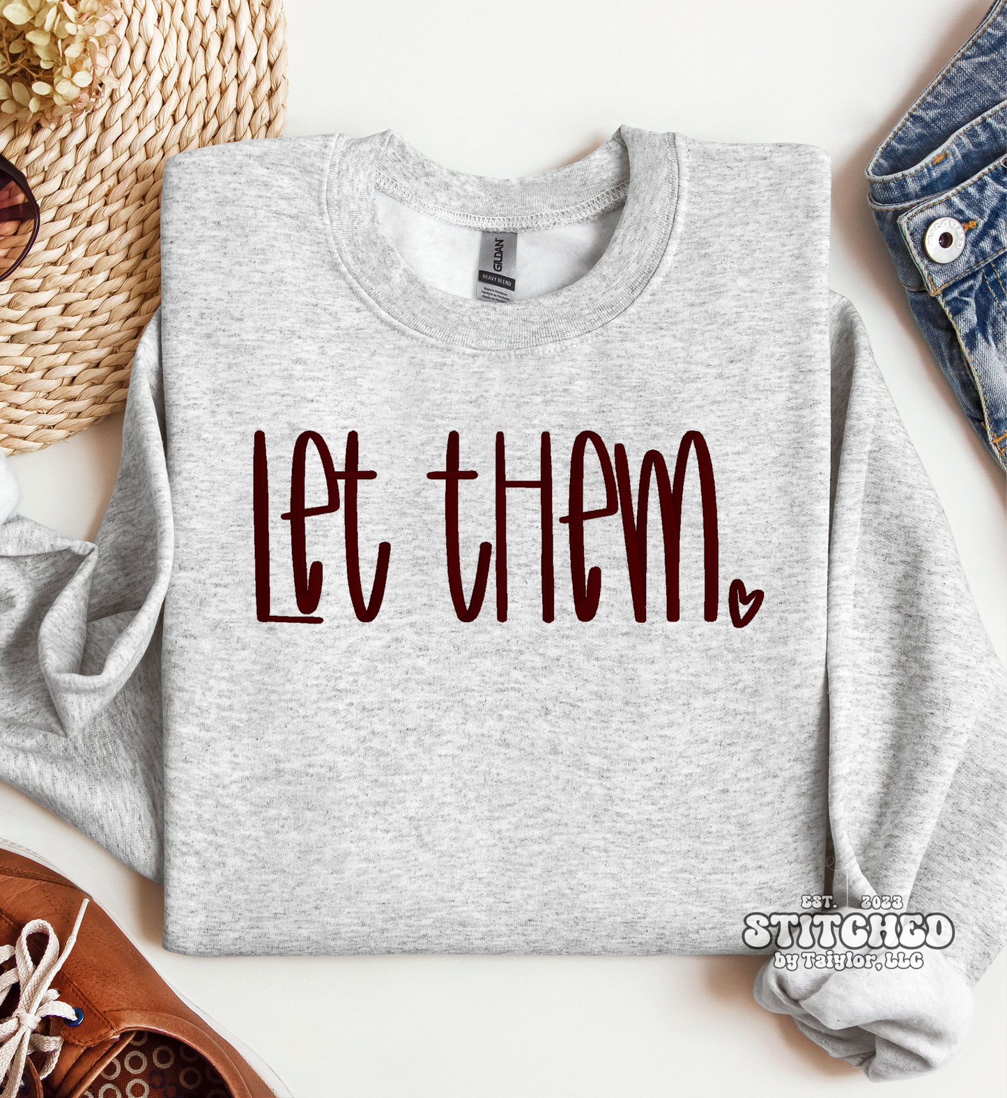 let them heart - EMBROIDERED