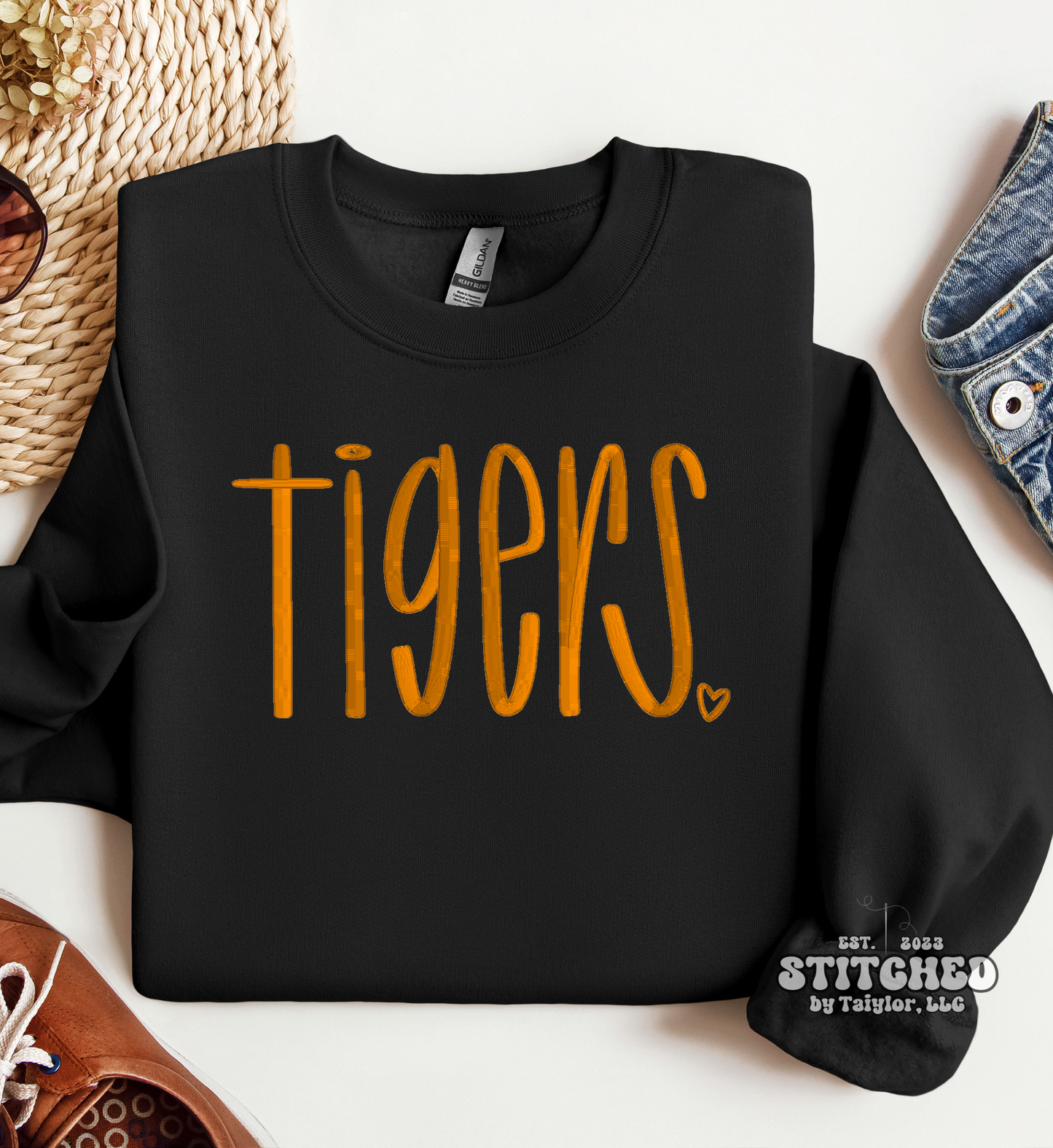 tigers heart - EMBROIDERED