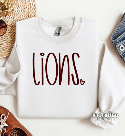 lions heart - EMBROIDERED