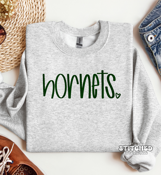 hornets heart - EMBROIDERED