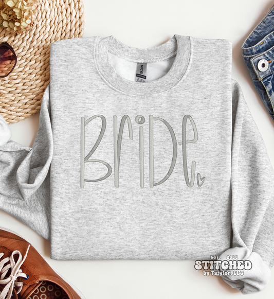 Bride heart - EMBROIDERED