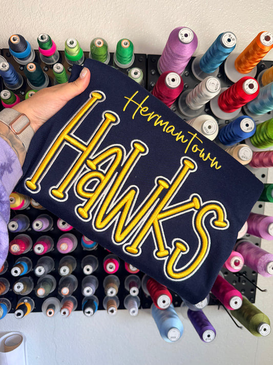 HAWKS PUFF - Embroidered