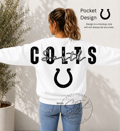 South Colts Big Back Printed Crewneck