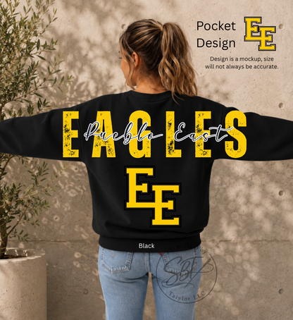 East Eagles Big Back Printed Crewneck