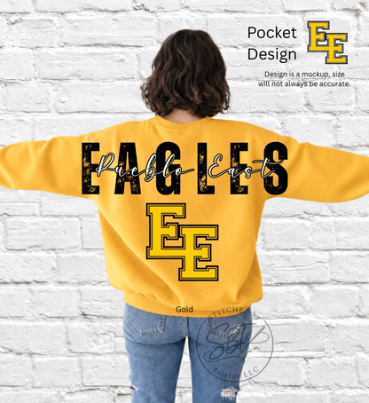 East Eagles Big Back Printed Crewneck
