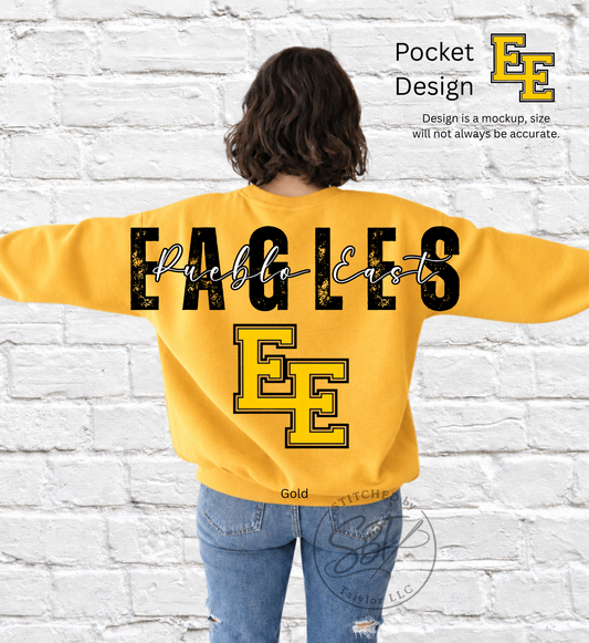 East Eagles Big Back Printed Crewneck