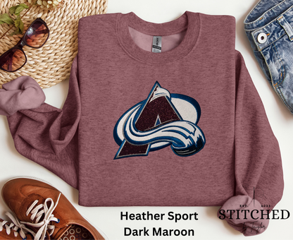 Colorado Avalanche Glitter Logo - Embroidered