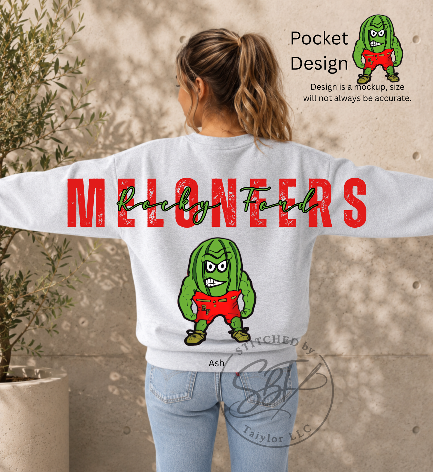Rocky Ford Meloneers Big Back Printed Crewneck