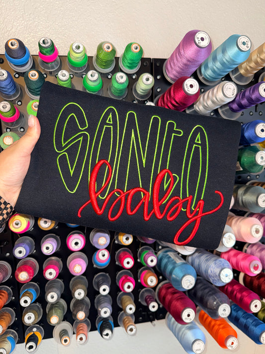 Santa Baby Puff - Embroidered