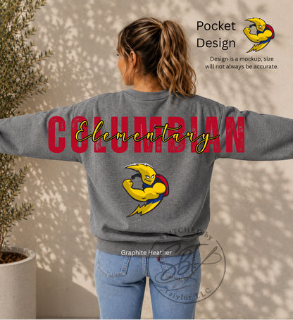 Columbian Elementary Big Back Printed Crewneck
