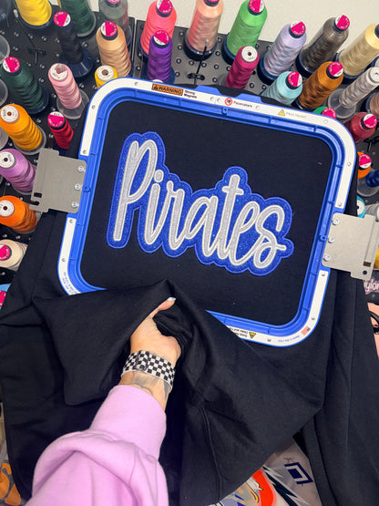 PIRATES Double Glitter - Embroidered (SEE DESCRIPTION)