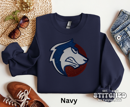 CSU-Pueblo Glitter Logo - Embroidered