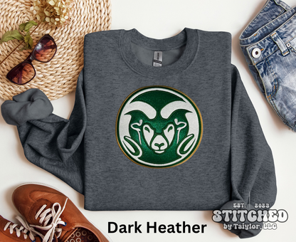 CSU Rams Glitter Logo - Embroidered