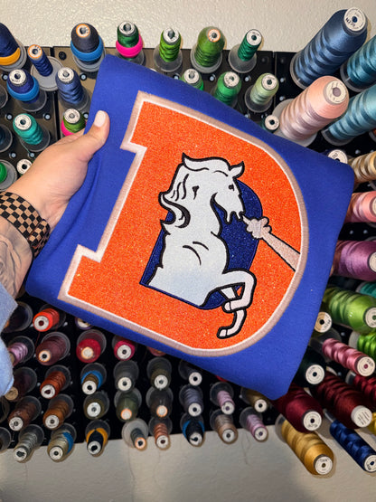 Old School DB Glitter Logo - Embroidered