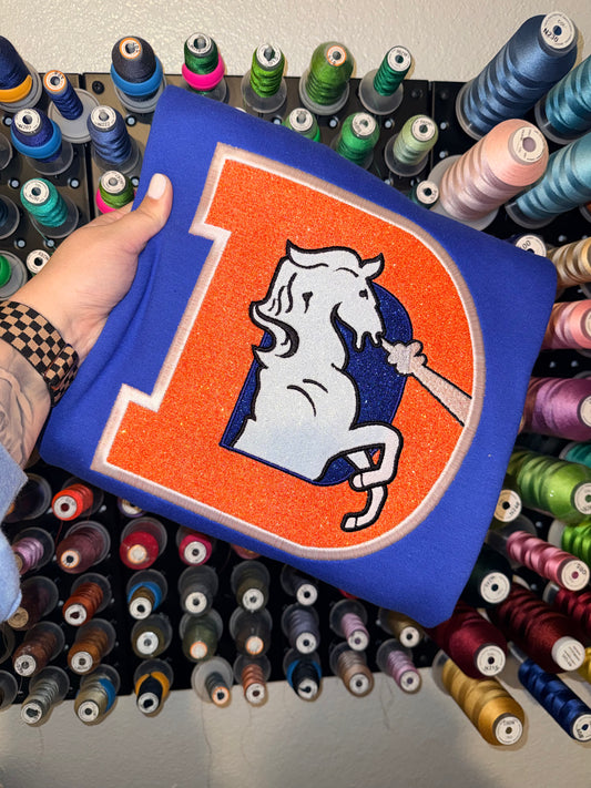 Old School DB Glitter Logo - Embroidered