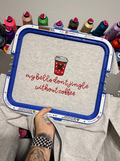 MEDIUM - Ash Crewneck | My Bells Don’t Jingle | Embroidered
