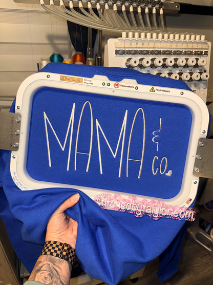 Mama & Co. heart - EMBROIDERED