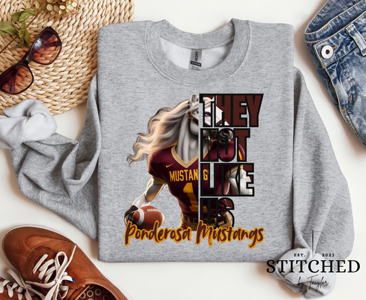 Ponderosa Mustangs Girls Football - TNLU (printed)