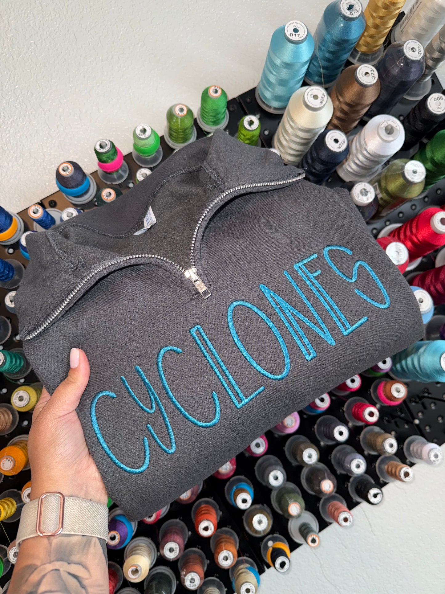CUSTOM Bubblegum Font Word - Embroidered
