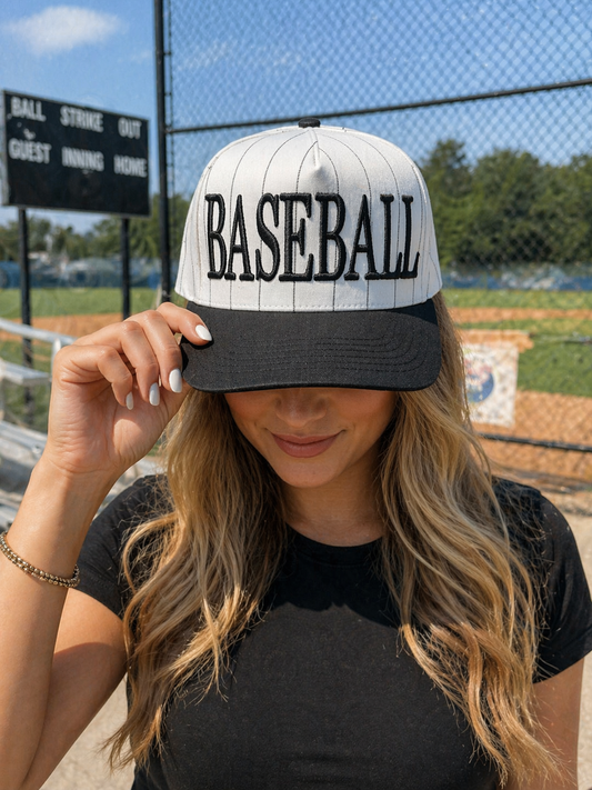 Puff Pinstripe Hat | BASEBALL