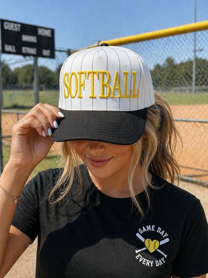 Puff Pinstripe Hat | SOFTBALL