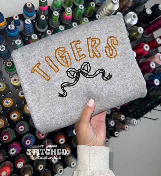 Tigers Bow - Embroidered