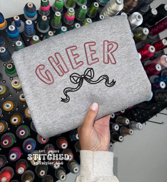 Cheer Bow - Embroidered