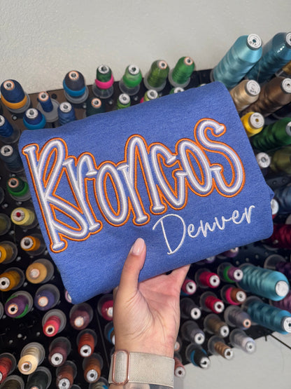 BRONCOS PUFF - Embroidered