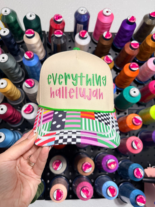 RTS Colorful Color Block Trucker Hat | Everything Hallelujah | Embroidered