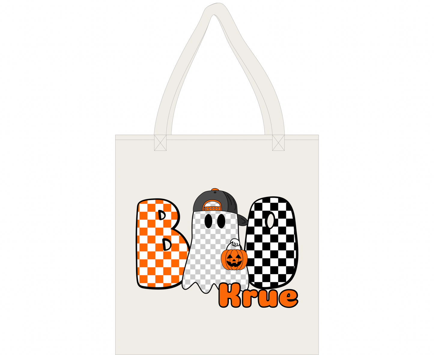 Halloween Trick-Or-Treat Bag (white)