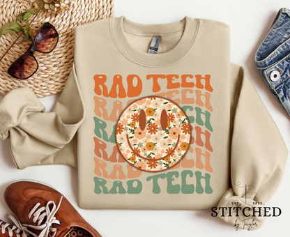 Rad Tech - boho smiley (printed)