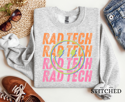 Rad Tech x4 - smiley face (printed)