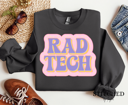 Rad Tech - pink and purple (printed)