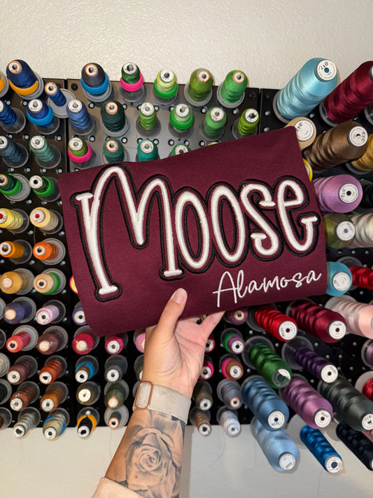 MOOSE PUFF - Embroidered