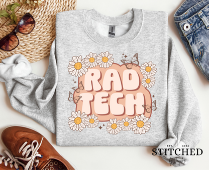 Rad Tech - flowers and butterflies (printed)
