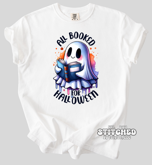 All Booked for Halloween - Ghost (printed)